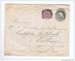 Enveloppe + TP 46 FELUY ARQUENNES 1886 Vers LA HAYE - TARIF PREFERENTIEL NL à 20 C  --  B4/611 - Briefe
