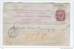 Entier Postal TP 46 Bruxelles 1892 Vers ARNHEM NL - Perforé Petit  C.L. Crédit Lyonnais  --  B4/608 - Cartes Postales 1871-1909