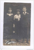 Carte Photo Famille 3 Enfants Vers Prisonnier Belge - Camp En Allemagne = Gepruft  --  B3/694 - Prigionieri