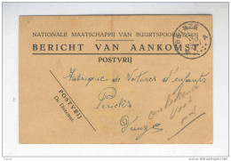 Carte De Service En FRANCHISE Nationale Maatschappij Van BUURTSPOORWEGEN - DEINZE 1947  --  B1/436 - Franquicia