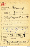 UU975 -- Carte De Caisse D'Epargne Postale / Postspaarkaskaart  DEN HAAN 1938 - Post-Faltblätter