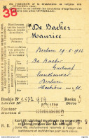 UU971 -- Carte De Caisse D'Epargne Postale / Postspaarkaskaart  BERLAERE (DENDERMONDE) 1958 - Dépliants De La Poste