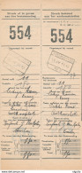 860/27 -- WESTVLAANDEREN - Document Chemins De Fer De L' Etat Cachet De Gare INGELMUNSTER 1940 - Sonstige & Ohne Zuordnung