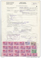 Collection OVERIJSE - RARE Document TVA Timbres Fiscaux ( Poortman) Pour 106.250 Francs !!!  --  23/124 - Documentos