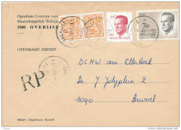 Collection OVERIJSE - Lettre En RP TP Velghe 1987 Vers Brussel  --  23/120 - 1981-1990 Velghe