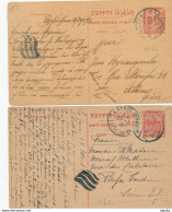 DDW 004 -- EGYPT WWI CENSORSHIP -   4 Items Censored Dumb Markings , 3 ALEXANDRIA And 1 PORT SAID - 1915-1921 Brits Protectoraat