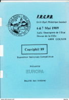 977/25 -- LIVRE Exposition Nationale COUVIPHIL 1989 , 56 Pages - TB Articles Sur COUVIN , Poste Rurale , Bur. Echange - Expositions Philatéliques