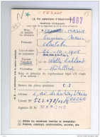 Carte De Caisse D'Epargne Postale/Postspaarkaskaart Cachet Et Griffe Banque Nationale MARCHE 1966 --  6/384 - Post-Faltblätter