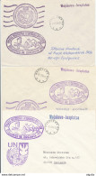 375/30 -- EGYPT UNO Polish Forces ( Blue Helmets) 1976  - Collection Of 57 Different Covers, All With EGYPTOLOGY Cancels - Storia Postale