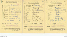 UU991 --  3 X Carte De Caisse D'Epargne Postale / Postspaarkaskaart Griffe BRAINE L' ALLEUD 1965 - Post Office Leaflets