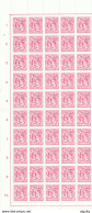 388A/30 -- Lion Héraldique 65 C 1971 - Feuille Complète De 100 Exemplaires. - 1977-1985 Zahl Auf Löwe (Chiffre Sur Lion)