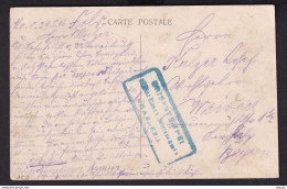 DDAA 134 - 14/18 EISENBAHN - Carte-Vue En Feldpost Cachet Bleu Militar Eisenb.Betriebs Amt CHARLEROI - Armada Alemana