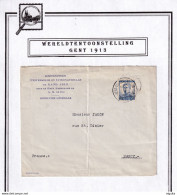 DDZ 690 - BELGIUM International Exhibition GAND 1913 - Enveloppe TP Pellens GENT TENTOONSTELLING 1913 Vers NANCY - Other & Unclassified