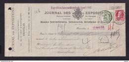 DDZ 688 - BELGIUM International Exhibition GAND 1913 - Reçu BXL 1912 Du Journal Des Expositions - Présenté 2 Fois - Sonstige & Ohne Zuordnung