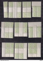 DT875 -- TP Petit Sceau - 66 Timbres Neufs (1 Charnière Légère Par Bloc) - Interpanneaux , Indications Marginales , Etc. - 1935-1949 Kleines Staatssiegel