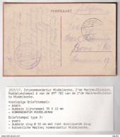 DDX 755 - Kommandatur MIDDELKERKE - Briefstempel Sur Carte-Vue En Feldpost 1917 Vers BONN - OC26/37 Etappengebied.