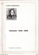 30/960 - Kalender 1650 - 2019 , Par Karel Langenaken , Uitgave Studiekring Antwerpen , 36 Pg - Altri & Non Classificati