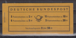 Bund Heuss Markenheftchen MiNo. MH 2e ** - 1951-1970