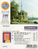 TURKEY - PREPAID - HOMECALL - ORTAKOY MOSQUE - SAMPLE - Turkey