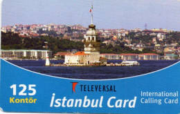 TURKEY - PREPAID - TELEVERSAL - ISTANBUL CARD - KIZ KULESI - Turkije