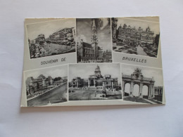 SOUVENIR DE BRUXELLES ( BELGIQUE ) MULTIVUES  6 JOLIES VUES DIFFERENTES - Panoramische Zichten, Meerdere Zichten