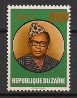 ZAIRE - 1990 - N°Yv. 1333 - Timbre Surchargé - Neuf Luxe ** / MNH / Postfrisch - Nuevos