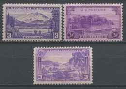 EU 1937 N° 365/367 ** Neufs MNH Superbe C 1.50 € Alaska Mont McKinley Puerto Rico Forteresse Iles Vierges Amalie - Unused Stamps