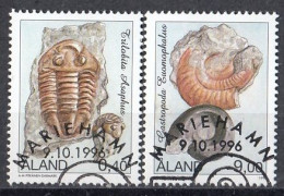 ALAND 117-118,used,falc Hinged - Fossielen