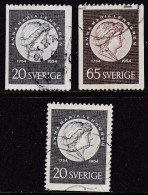 SE161 – SUEDE – SWEDEN – 1954 – ANNA MARIA LENNGREN – Y&T 387/88 USED 7,25 € - Oblitérés