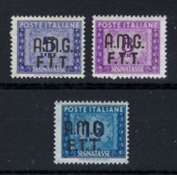 ● ITALIA  TRIESTE  1947 /49 ֍ SEGNATASSE ֍ N. 9, 11, 12 Nuovi * ● Fil. Ruota ● Cat. 500 € ● Lotto N. 1898 ● - Express Mail