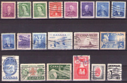 Canada 1955-1958 - ELIZABETH II - LOT - USED - Gebraucht