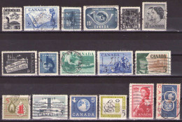 Canada 1957-1959 - ELIZABETH II - LOT - USED - Oblitérés
