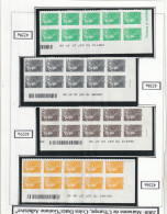 France Coins Daté Autoadhésifs N° 208 A 218 En Bloc De 10 Coins Datés - 2000-2009