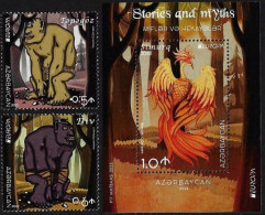 Azerbaijan Aserbaidschan Azerbaïdjan 2022 Europa CEPT National Stories And Legends Set And Block MNH - 2022