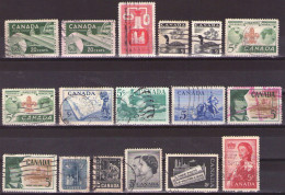 Canada 1957-1959 - ELIZABETH II - LOT - USED - Used Stamps