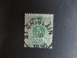 Nr 45 - Centrale Stempel "St Ghislain" - Coba + 2 - 1869-1888 León Acostado