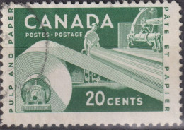 1956 Kanada ° Mi:CA 309, Sn:CA 362, Yt:CA 289,  Canadian People, Wildlife And Industry, Paper Industry - Usados