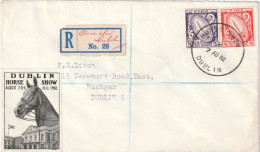 Ireland-Irlande-Irland: 5 RDS Horse Show Special Registered Letters 1962-70 - Briefe U. Dokumente