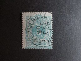 Nr 45 - Centrale Stempel "Ville-Pommeroeul" - Coba + 4 - 1869-1888 León Acostado