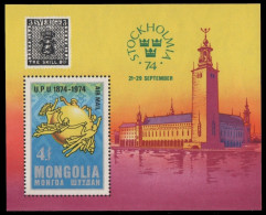 Mongolei 1974 - Mi-Nr. Mi.Nr. Block 38 ** - MNH - UPU - Mongolie