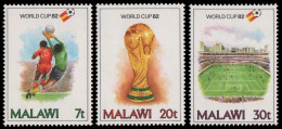 Malawi 1982 - Mi-Nr. 380-382 ** - MNH - Fußball / Soccer - Malawi (1964-...)