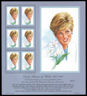 Mikronesien 1997 - Mi-Nr. 591 ** - MNH - Kleinbogen - Prinzessin Diana - Micronésie