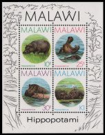 Malawi 1987 - Mi-Nr. Block 67 ** - MNH - Flusspferde / Hippo - Malawi (1964-...)