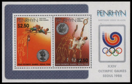 Penrhyn 1988 - Mi-Nr. Block 80 ** - MNH - Olympia Seoul - Autres - Océanie