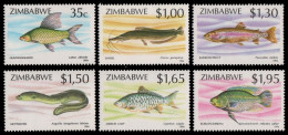 Simbabwe 1994 - Mi-Nr. 514-519 ** - MNH - Fische / Fish - Zimbabwe (1980-...)