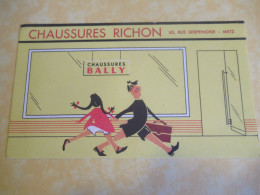 Chaussures BALLY/ Chaussures RICHON/ METZ/Enfants Allant à L'Ecole//Vers 1950-1960         BUV677 - Shoes