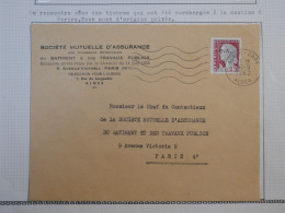 DF11 ALGERIE E.A  BELLE LETTRE RARE  SUR FEUILLE  1962  ALGER A PARIS FRANCE  +EA SURCHARGE MECANIQUE   BLOC DECARIS .++ - Lettres & Documents