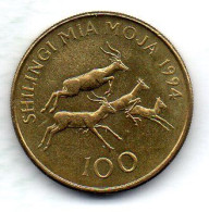 TANZANIA - 100 Shillings, Brass, Year 1994, KM # 32 - Tansania