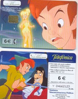 Spain Disney's Peter Pan, Chip Phone Card, No Value # Peterpan-1 - Disney