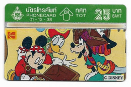 Thailand, Disney Characters, 25 Baht, Phone Card, Mint Condition, # Tailandia-2 - Disney